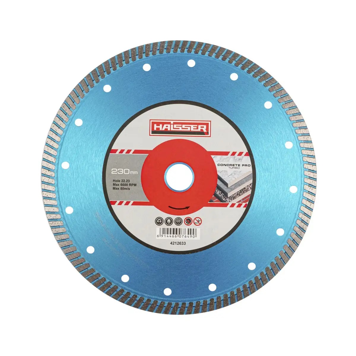 Диск алмазный Haisser Turbo СonСrete pro 107649 230х3.0х10х22.23 мм