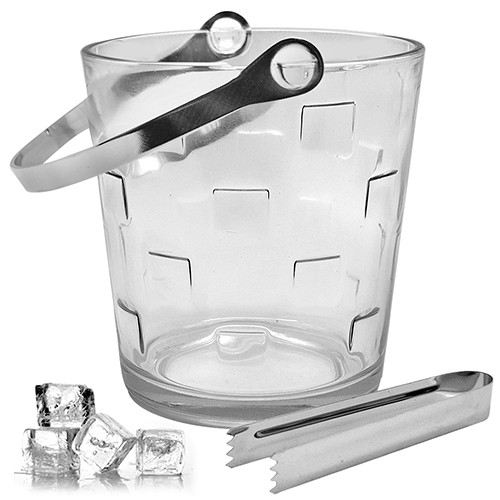 Ведро для льда с щипцами Stenson R-87846 1л Ведро для льда с щипцами Stenson R-87846 1л