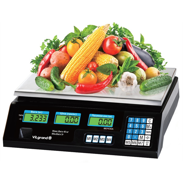 Весы торговые 40 кг Vilgrand VES-4V-40 Весы торговые 40 кг Vilgrand VES-4V-40