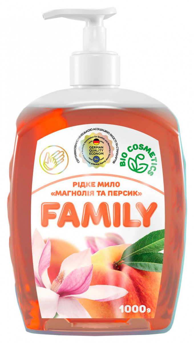 Жидкое мыло Магнолия и персик For my Family 722485 1 л