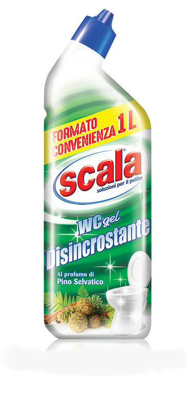 Гель для уборки туалета ароматом хвои 1000 мл Scala WC gel Disincrostante 8006130504120