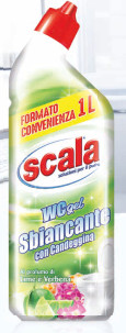 Гель для туалета с отбеливателем и ароматами лайма и вербены 1000 мл Scala WC gel Sbiancante 8006130504137