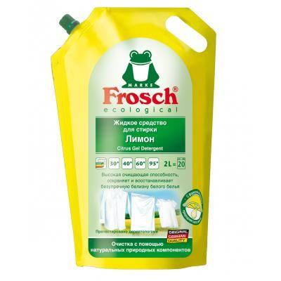 Концентрированное жидкое средство для стирки 2 л Лимон Frosch 4009175112965 Концентрированное жидкое средство для стирки 2 л Лимон Frosch 4009175112965