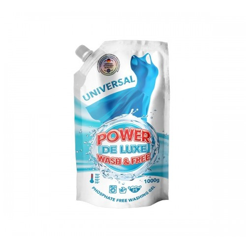 Гель для стирки универсальный 1000 мл Doypack PW DE Luxe 600773