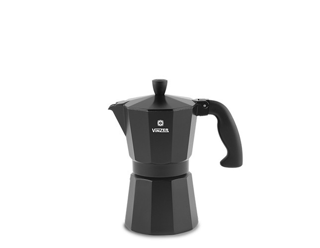 Кофеварка гейзерная Moka Nero 6 чашек Vinzer VZ-89395