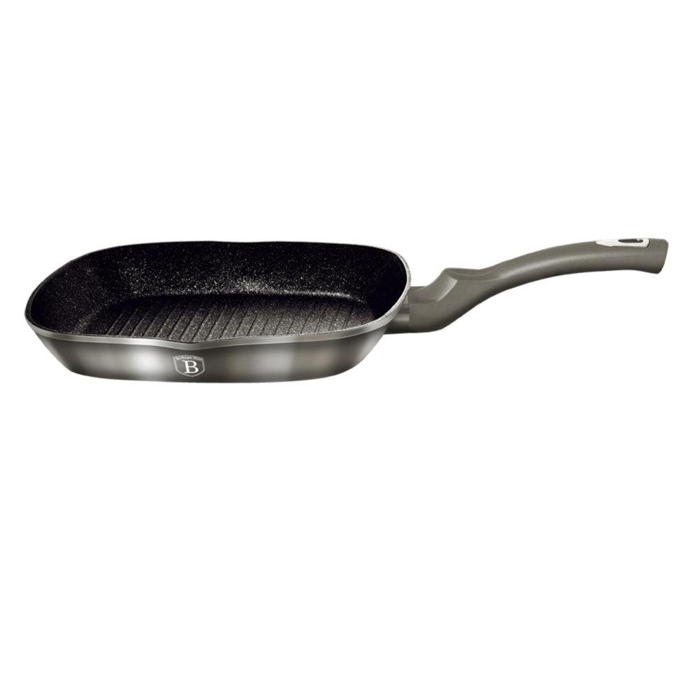 Cковорода гриль 28х28 см Carbon Metallic Line Berlinger Haus BH-1249-N