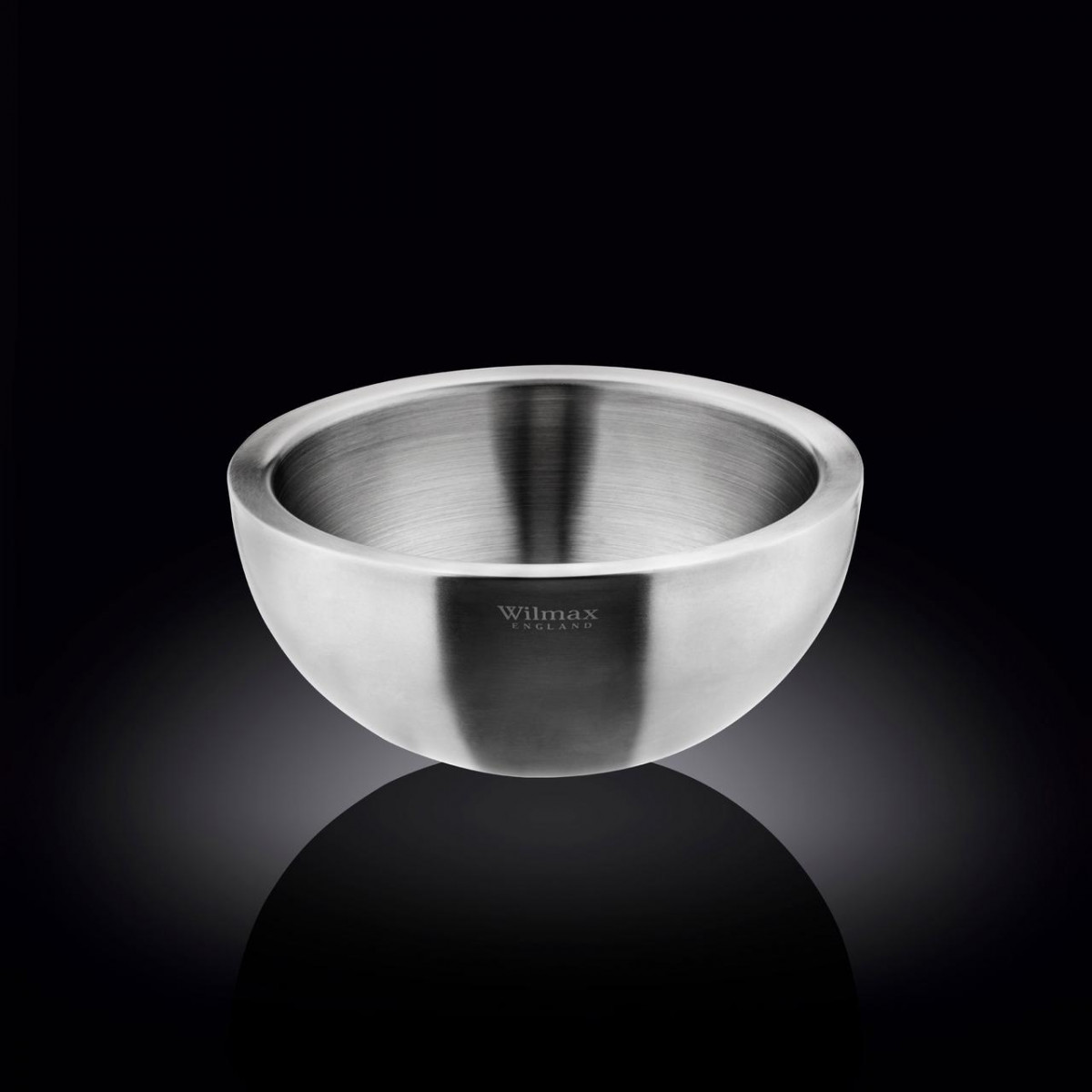 Миска с двойными стенками 20 см StainlessSteel Wilmax WL-553003