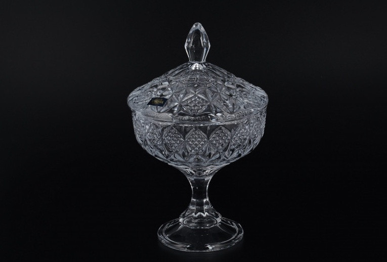 Конфетница с крышкой Bohemia Sirius 59002/99006/240 24 см