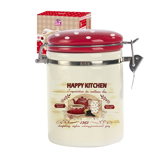 Емкость для сыпучих продуктов 1.2 л Happy Kitchen Snt 631-11 Емкость для сыпучих продуктов 1.2 л Happy Kitchen Snt 631-11