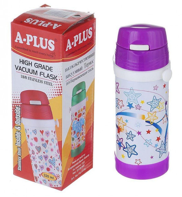 Детский термос A-Plus AP-1776-purple 320 мл