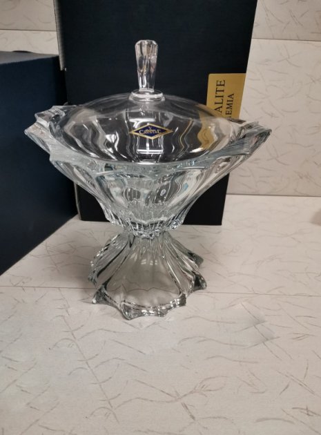 Конфетница на ножке Bohemia Crystalite Pinwheel 5K962/99V44/255-Y 25.5 см Конфетница на ножке Bohemia Crystalite Pinwheel 5K962/99V44/255-Y 25.5 см