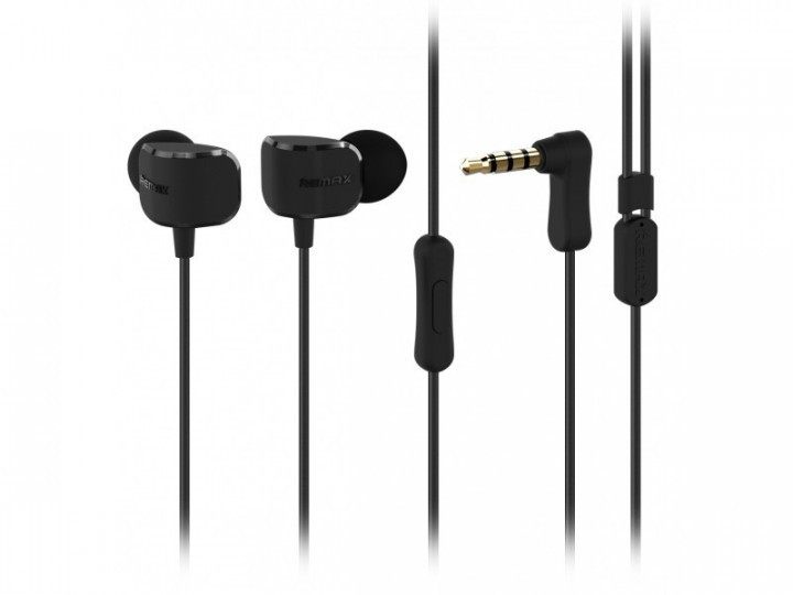 Вакуумные наушники RM-502 Black Remax 335201 Вакуумные наушники RM-502 Black Remax 335201