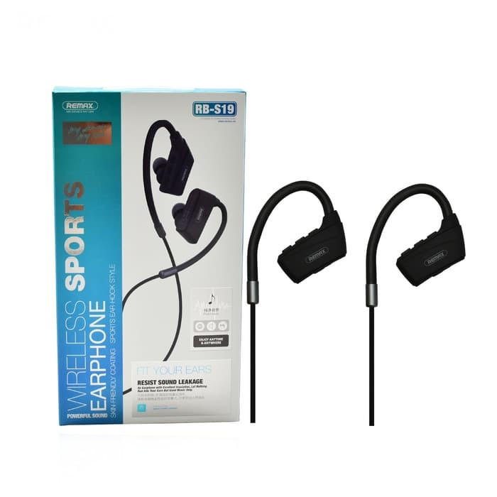 Вакуумные наушники Bluetooth Wireless Sports Remax RB-S19-Black Вакуумные наушники Bluetooth Wireless Sports Remax RB-S19-Black