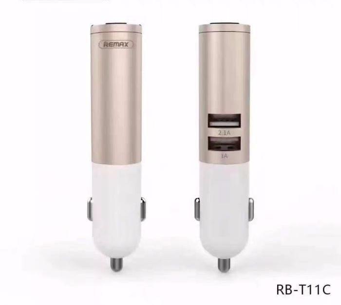 Гарнитура-зарядка Remax bluetooth RB-T11С gold Гарнитура-зарядка Remax bluetooth RB-T11С gold