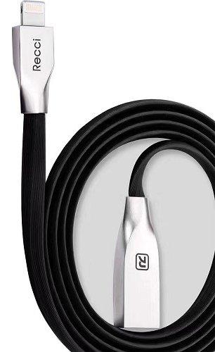 Кабель Lightning 1m Rapid black RCL-B100 Recci CC300041