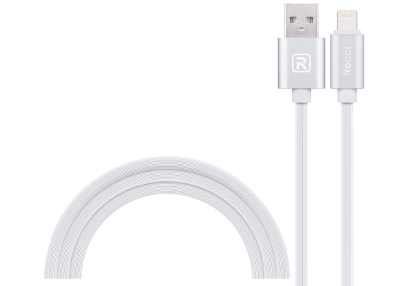 Кабель Lightning 150 см Puff RCL-U150 Recci White CC300191