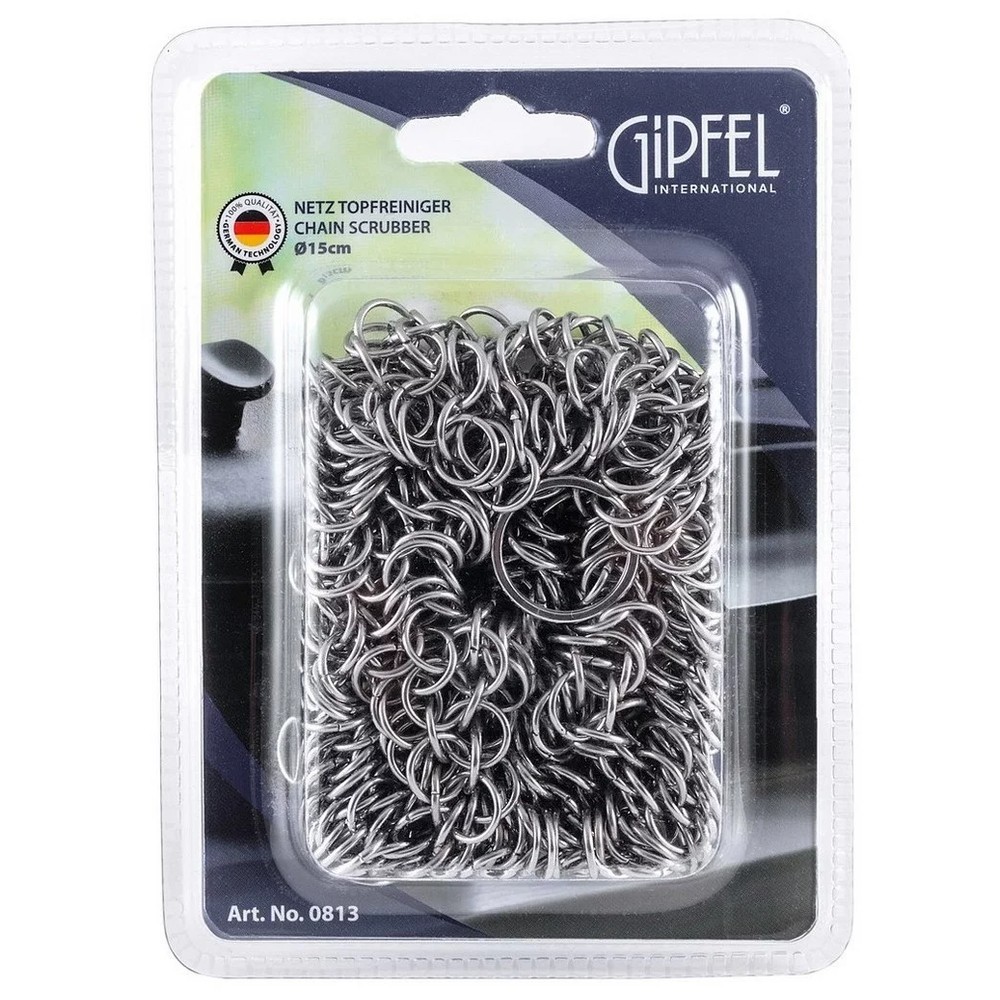 Сетка для чистки посуды из чугуна Gipfel GP-0813 15 см серая