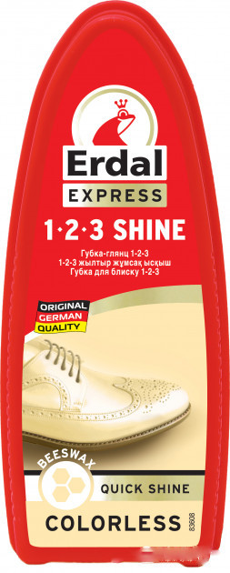 Губка для блеска Erdal Extra Shine Neutral Бесцветная 4001499160752 50 г