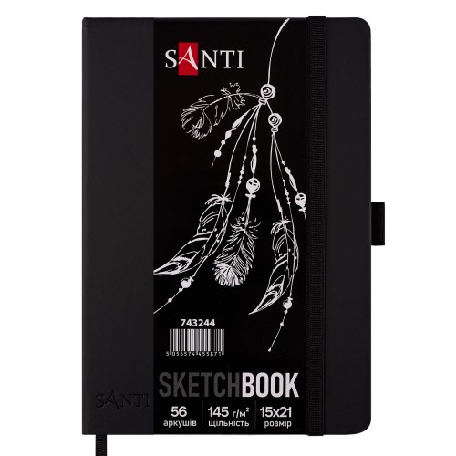 Скетчбук для рисования Santi 743244 56 листов 15х21 см
