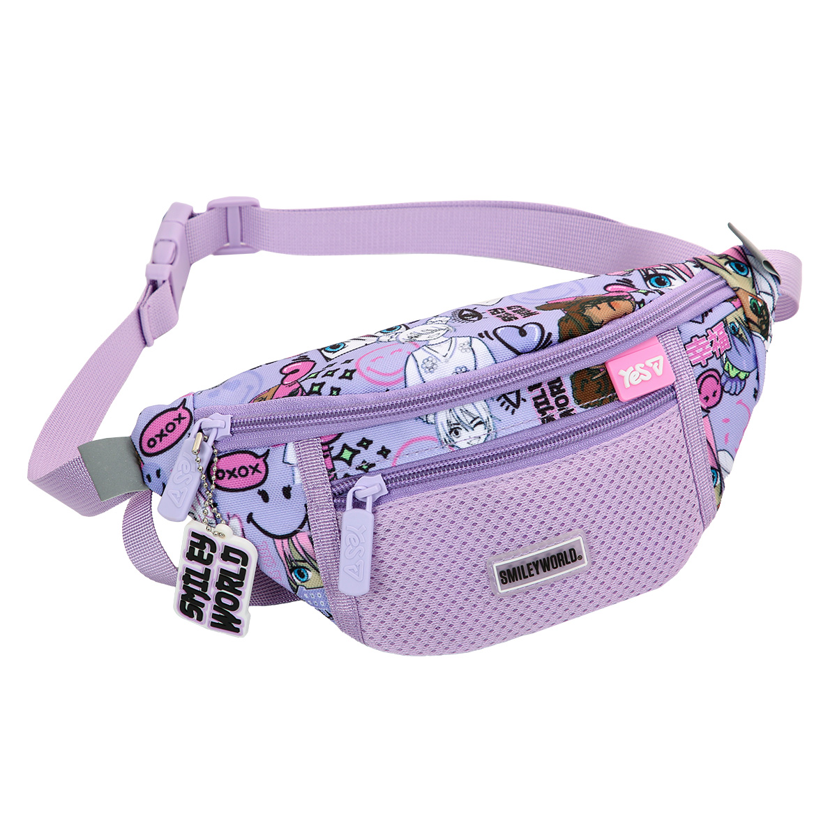 Сумка-бананка YES SP-36 Smiley World Anime 550549 6х12х26 см