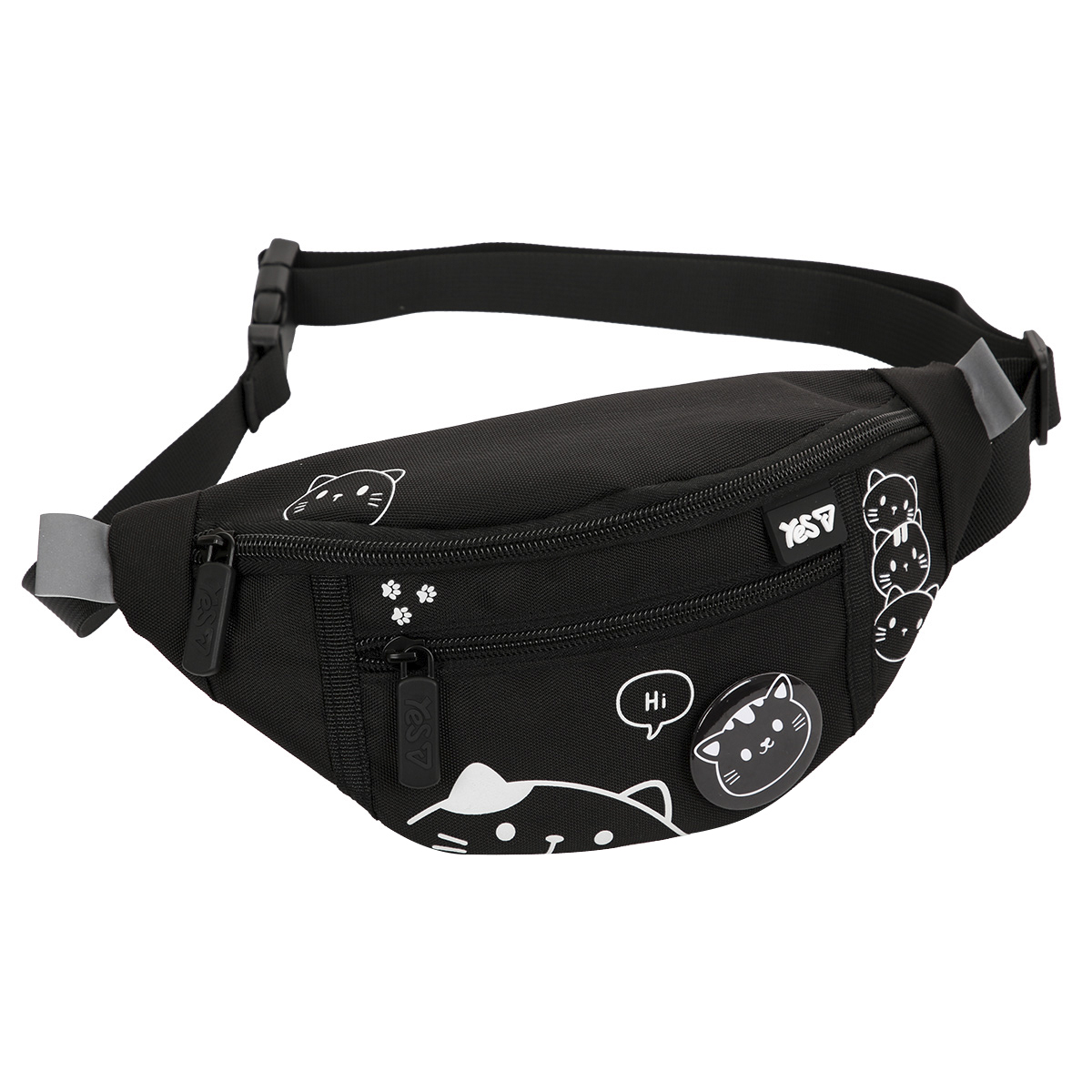 Сумка-бананка YES SP-36 Black Cat 550553 6х12х26 см