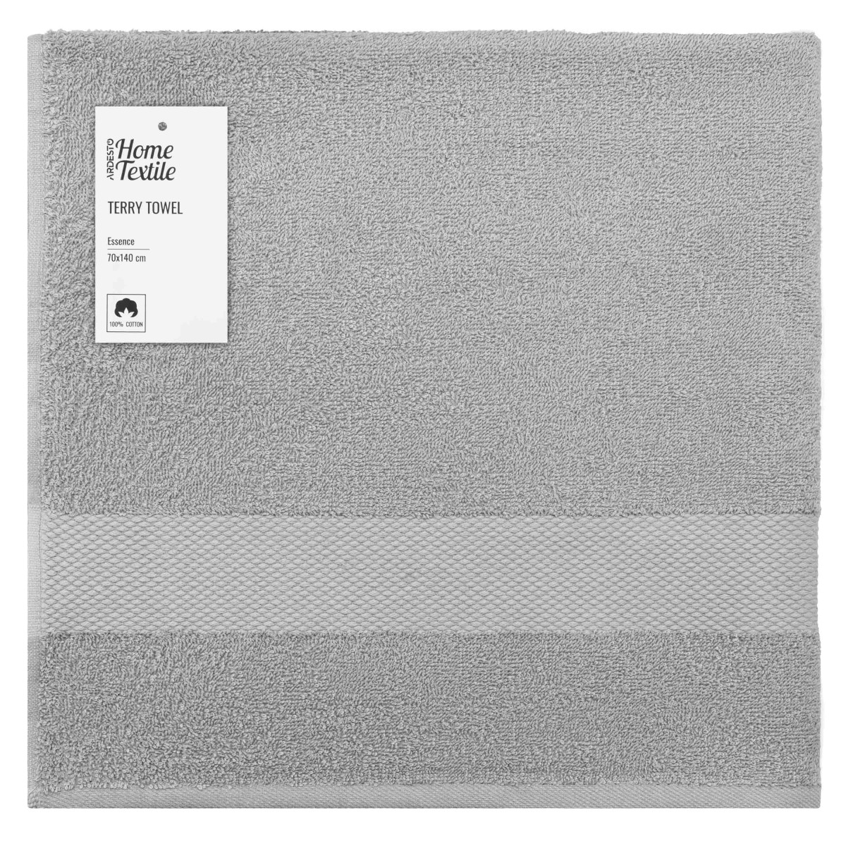 Полотенце банное Ardesto EssenСe ART2270GR 70х140 см серое