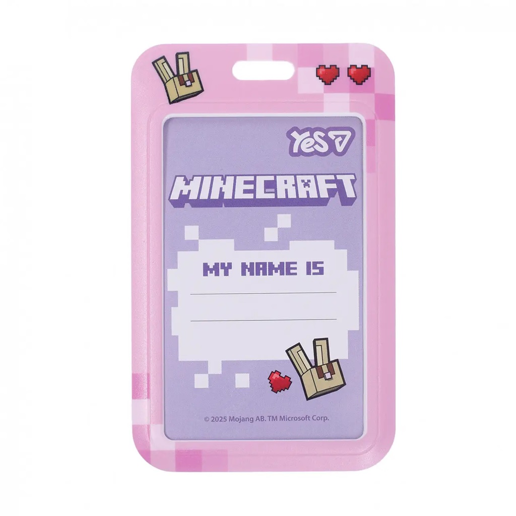 Бейдж вертикальный YES Minecraft Spring 940411 11х7 см