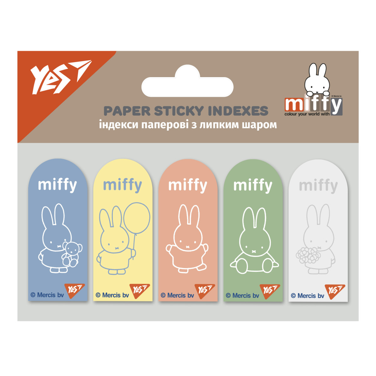 Индексы бумажные YES Miffy 170440 100 шт