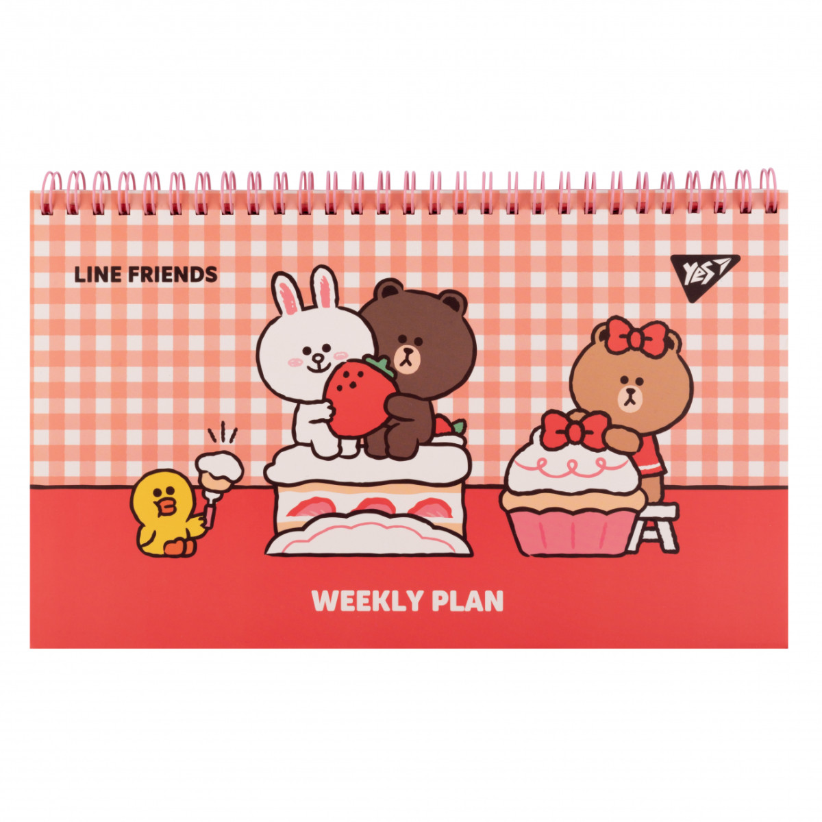 Планинг настольный YES Line Friends 252180 25х20 см 52 листа