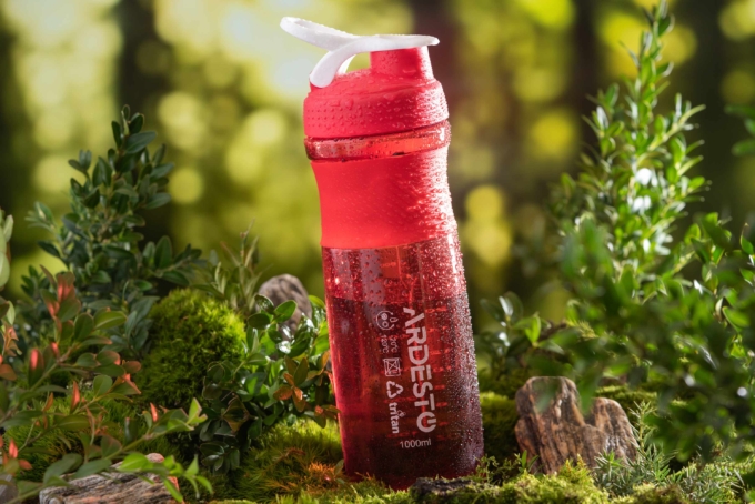 Бутылка для воды Ardesto Smart bottle AR-2204-TR 1 л красная