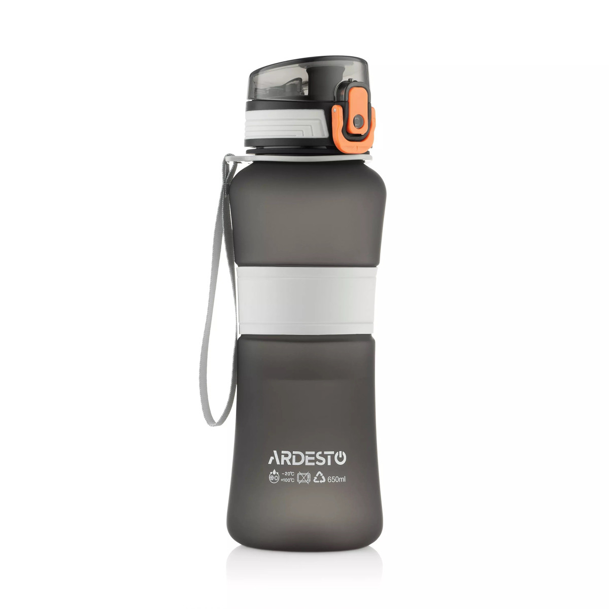 Бутылка для воды Ardesto Balance AR2265BL 650 мл черная