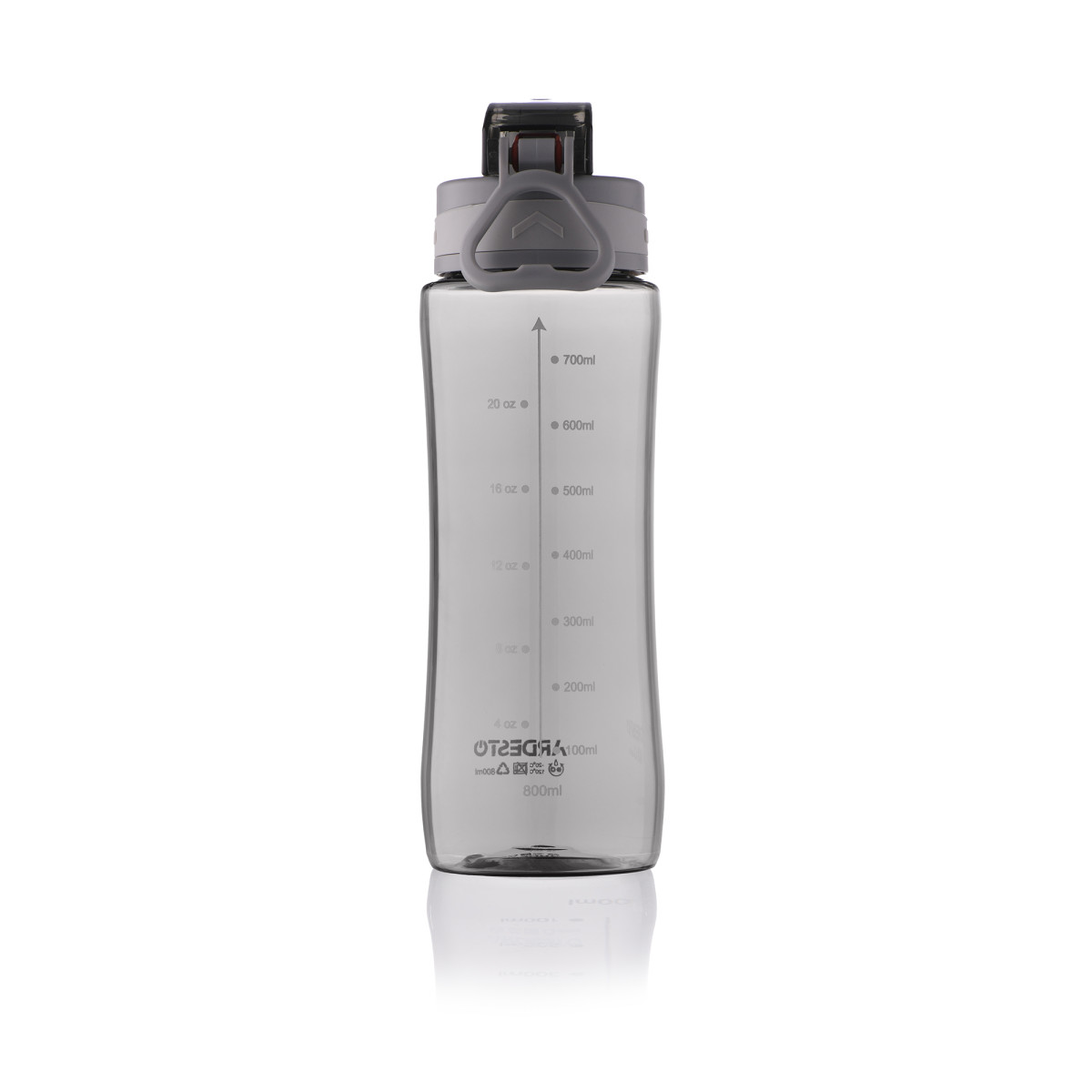 Бутылка для воды Ardesto Purity AR-2280-PG 800 мл серая