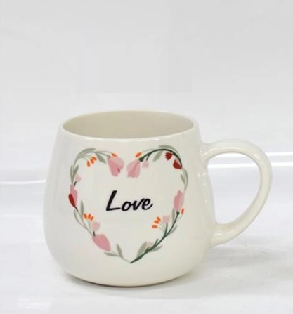 Кружка Ardesto Love 2 AR3078 390 мл белая Кружка Ardesto Love 2 AR3078 390 мл белая