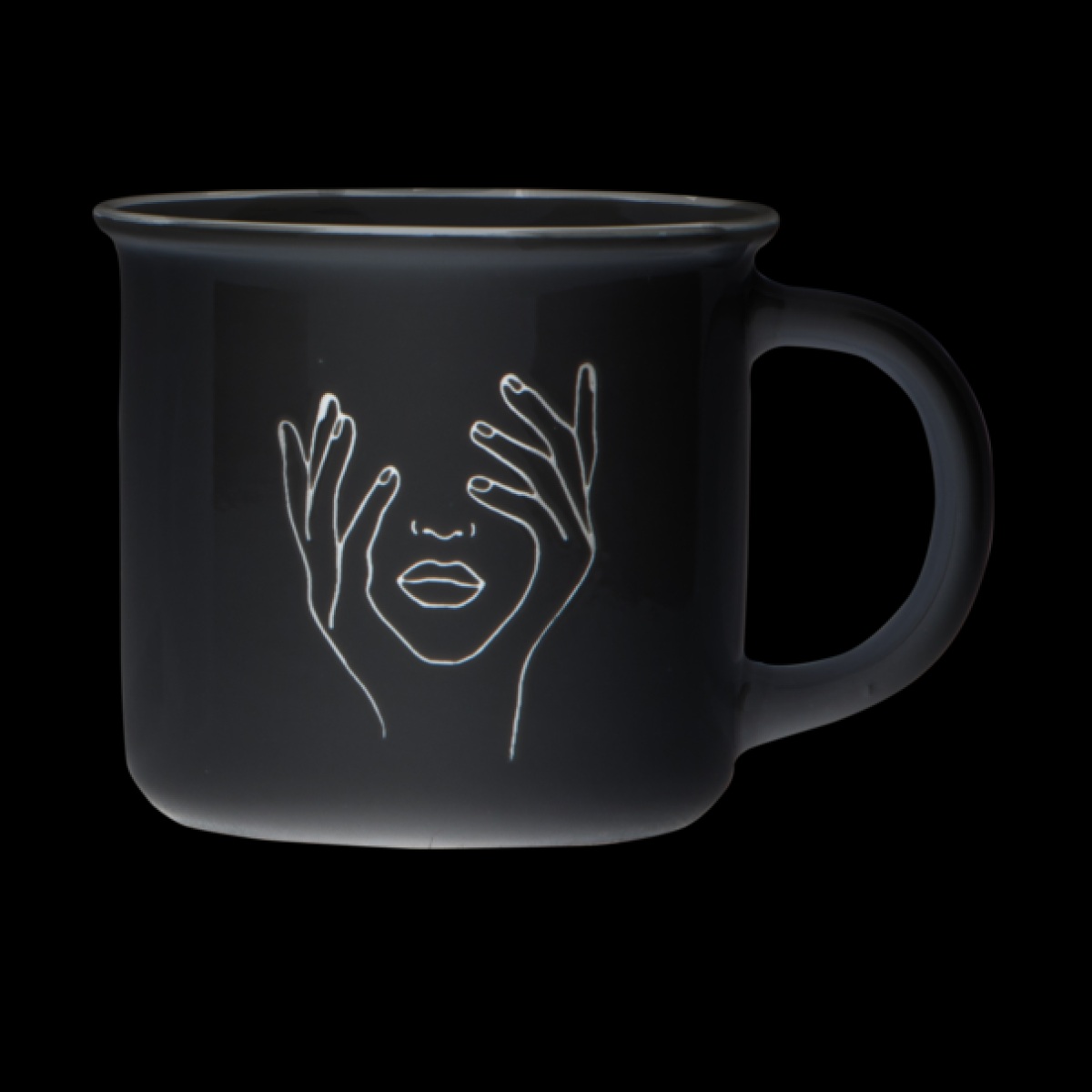 Кружка Vittora Lady in black VT-C-513370 370 мл черная