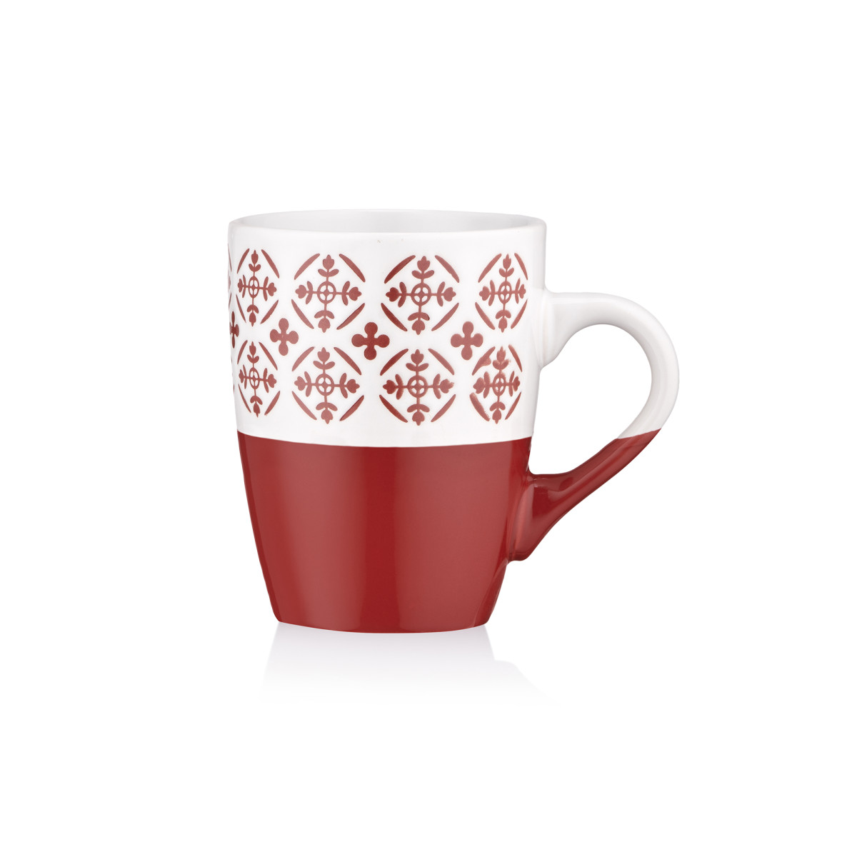 Кружка Ardesto Ornament AR3045R 320 мл красная Кружка Ardesto Ornament AR3045R 320 мл красная