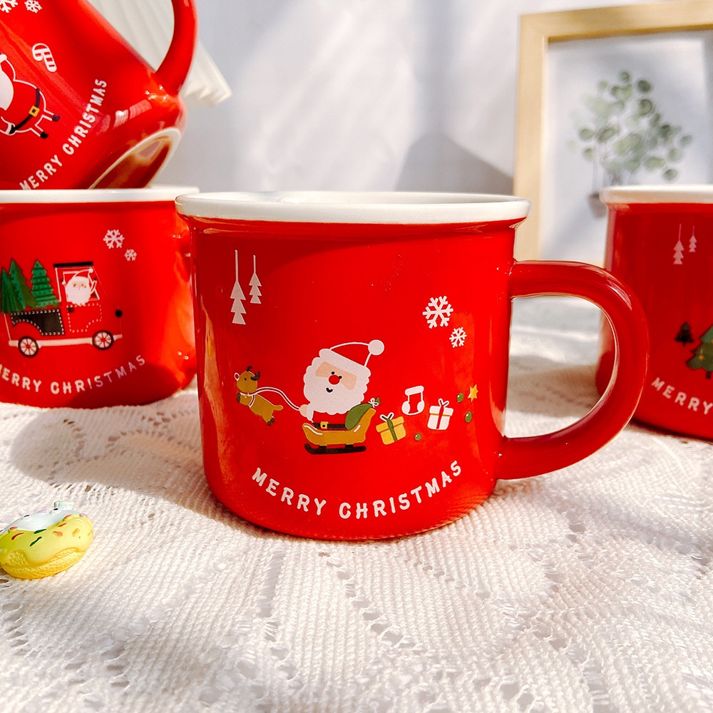 Кружка новогодняя Merry Christmas 2 14595 350 мл красная Кружка новогодняя Merry Christmas 2 14595 350 мл красная