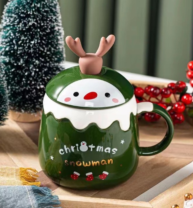 Кружка с крышкой новогодняя Merry Christmas 2 13699 450 мл Кружка с крышкой новогодняя Merry Christmas 2 13699 450 мл