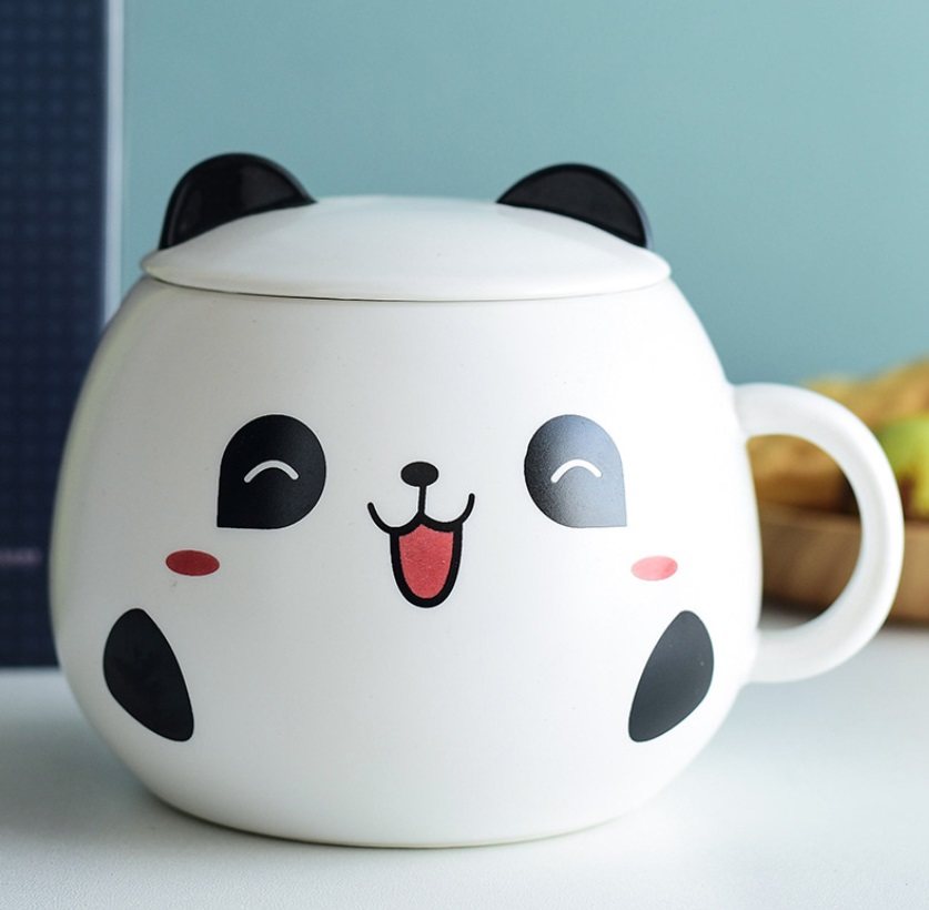 Кружка с крышкой Panda 1 14858 450 мл Кружка с крышкой Panda 1 14858 450 мл