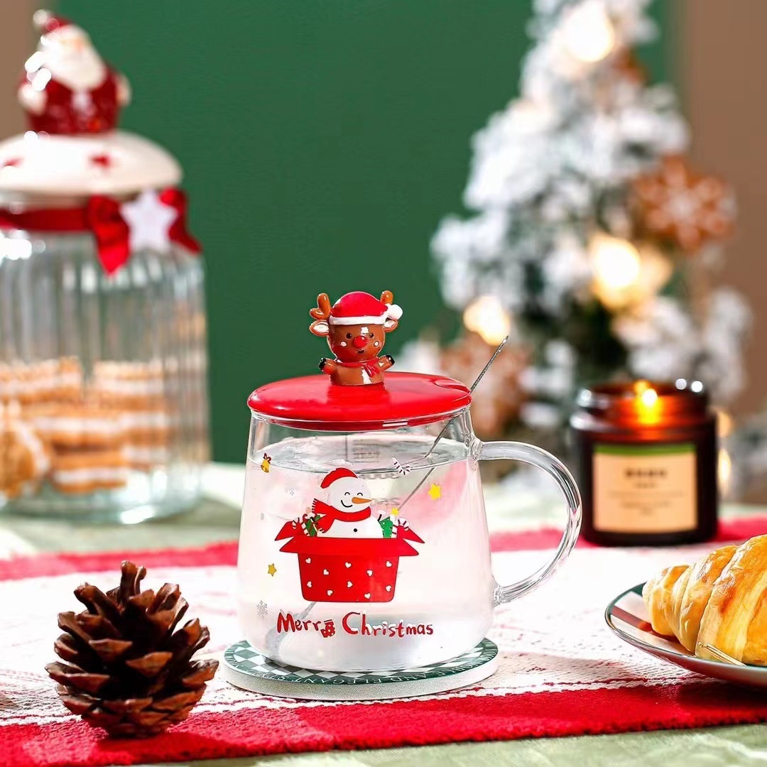 Кружка с крышкой новогодняя Merry Christmas 1 13668 450мл Кружка с крышкой новогодняя Merry Christmas 1 13668 450мл