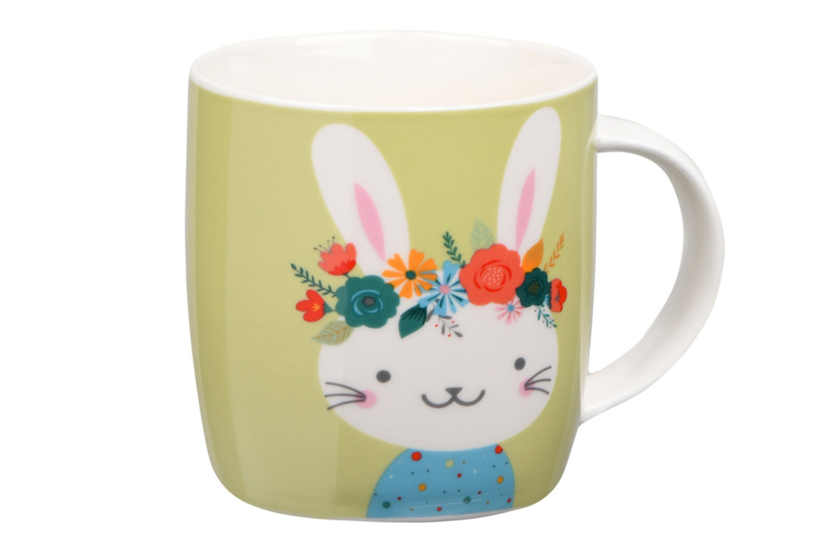 Кружка Ardesto Rabbit AR-3419 350 мл зеленая