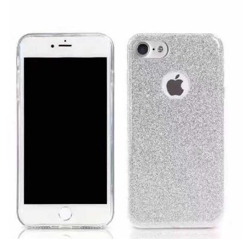 Силиконовый чехол Glitter для iPhone 7 серебро Remax 700201 Силиконовый чехол Glitter для iPhone 7 серебро Remax 700201