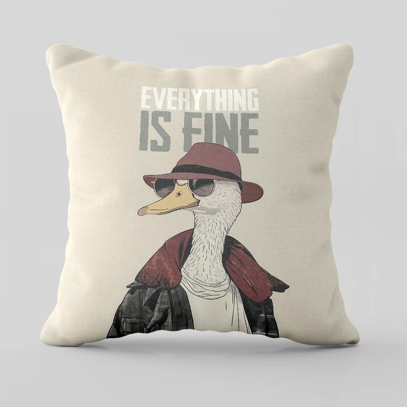 Подушка 3D Everything is fine 28929 35х35 см