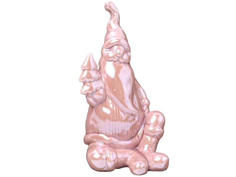 Фигурка декоративная Lefard Дед Мороз 919-265 14 см розовая Фигурка декоративная Lefard Дед Мороз 919-265 14 см розовая
