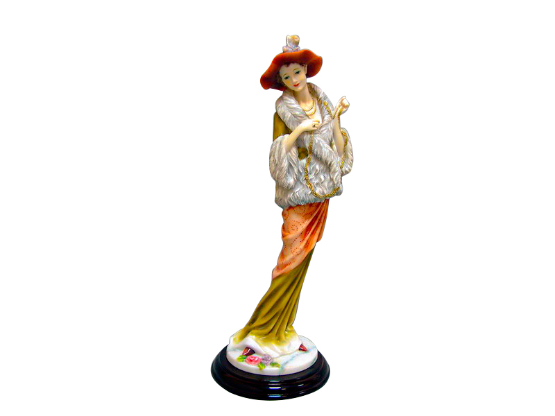 Фигурка декоративная Lefard Дама в шляпке 50-186 40х17х15 см Фигурка декоративная Lefard Дама в шляпке 50-186 40х17х15 см