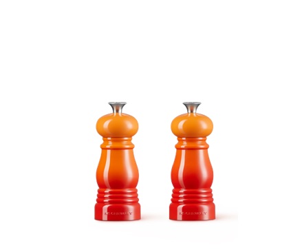 Набор мельниц для соли и перца Le Creuset Set of Pepper Mill Salt Mill 96002500090000 11 см 2 шт оранжевый