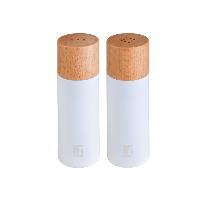 Набор для специй Bergner Naturally BG-48518-WH 15.3х5 см 2 шт белый
