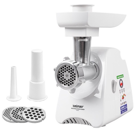 Мясорубка электрическая Zelmer ZMM5801P 2200 Вт белая Мясорубка электрическая Zelmer ZMM5801P 2200 Вт белая