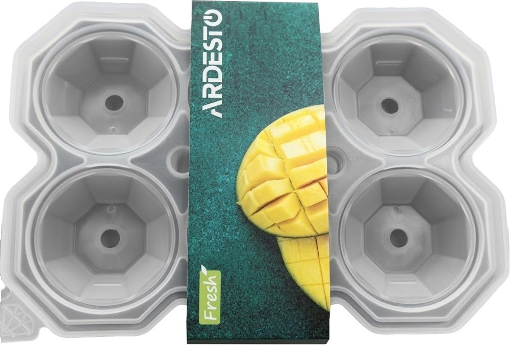Форма для льда Ardesto Fresh Diamond AR2341T 25х15х3.2 см серая