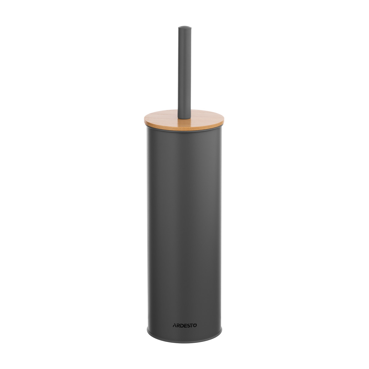 Набор ершик для унитаза с подставкой Ardesto Minimalism ARHB3503DB 9.5х27.5х38 см темно-серый