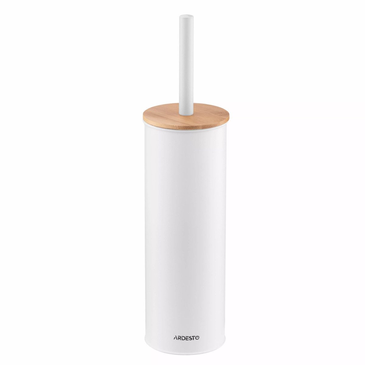 Набор ершик для унитаза с подставкой Ardesto Minimalism ARHB3503WB 9.5х27.5х38 см белый